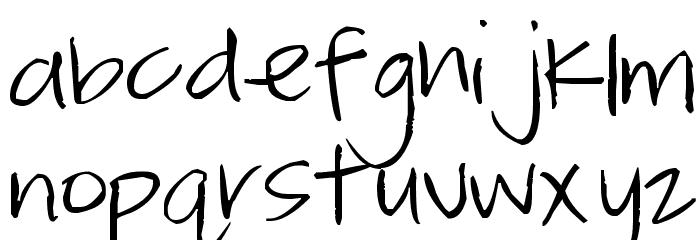 Pea Ally Font LOWERCASE