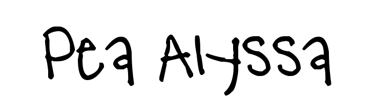 Pea Alyssa  नि: शुल्क फ़ॉन्ट्स डाउनलोड