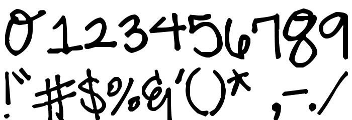 Pea Alyssa Font OTHER CHARS
