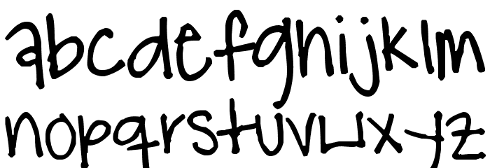 Pea Alyssa Font LOWERCASE