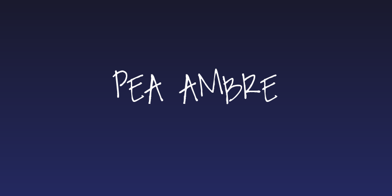 Pea Ambre Social Header