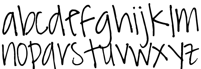 Pea Ambre Font LOWERCASE