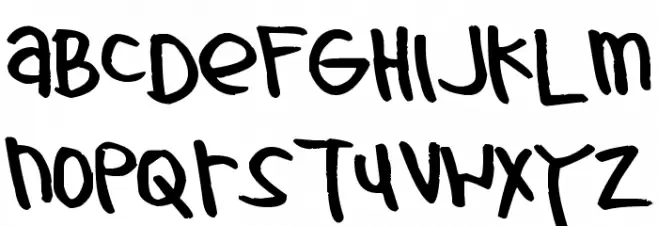 Pea Amie Font UPPERCASE