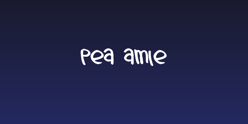 Pea Amie Social Header
