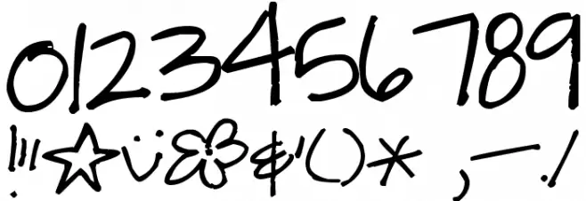 Pea Amy G Font OTHER CHARS