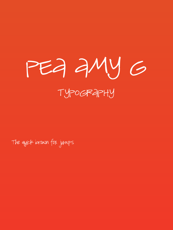 Pea Amy G Poster