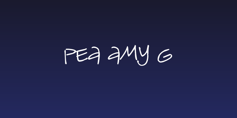 Pea Amy G Social Header