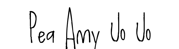 Pea Amy Jo Jo  Frei Schriftart Herunterladen