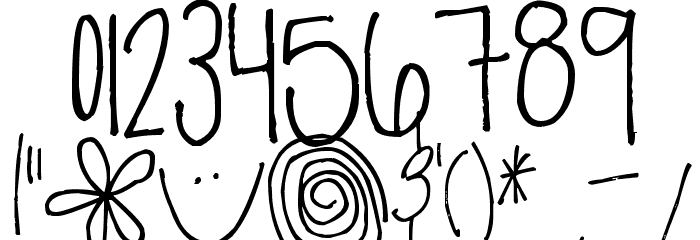 Pea Amy Jo Jo Font OTHER CHARS