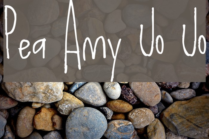 Pea Amy Jo Jo Font examples
