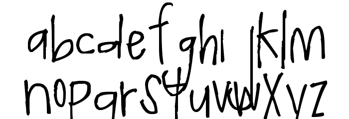 Pea Amy Jo Jo Font LOWERCASE