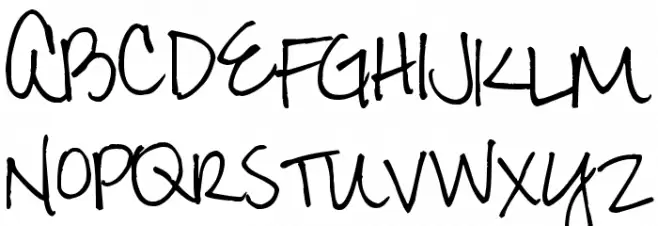 Pea Amy*Rica Script Schriftart Groß