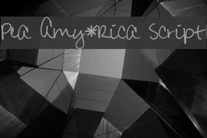 Pea Amy*Rica Script Font examples