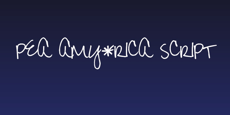 Pea Amy*Rica Script Social Header