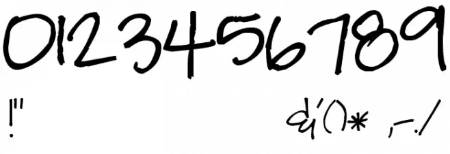 Pea Amy*Rica Font OTHER CHARS