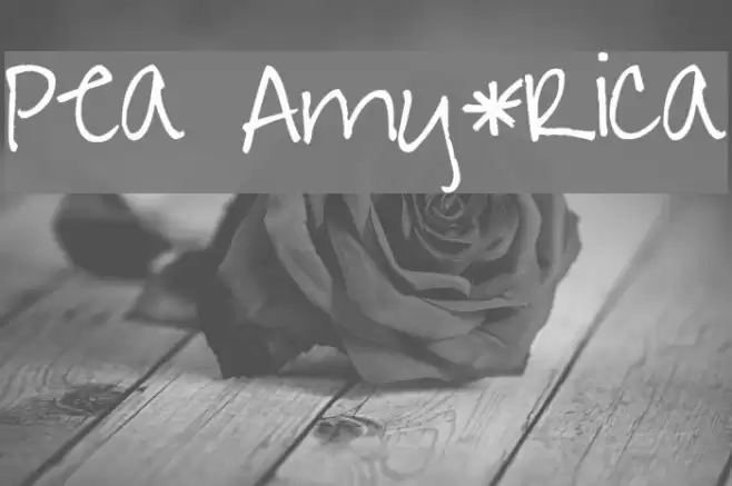 Pea Amy*Rica Font examples