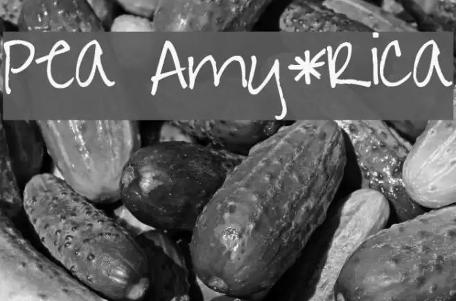Pea Amy*Rica Font examples