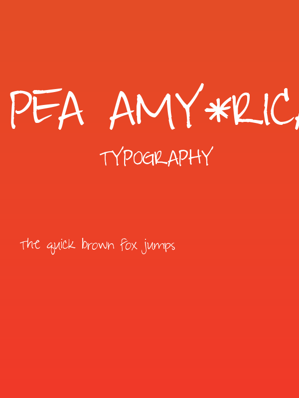 Pea Amy*Rica Poster