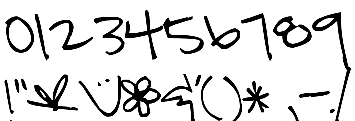 Pea Amy Sue Font OTHER CHARS