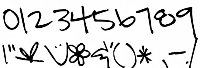 Pea Amy Sue Font OTHER CHARS