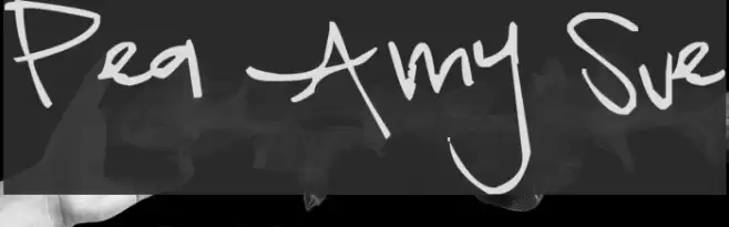 Pea Amy Sue Font examples