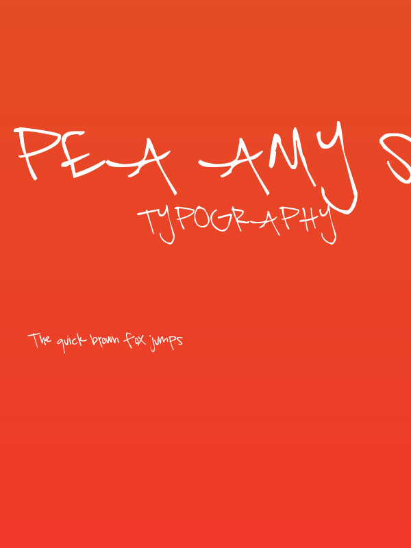Pea Amy Sue Poster