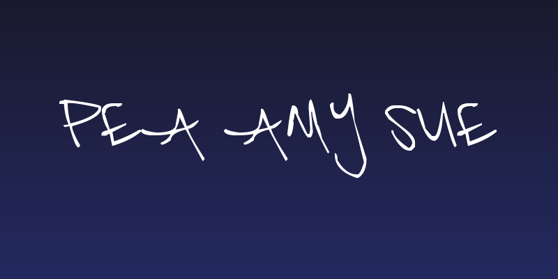 Pea Amy Sue Social Header