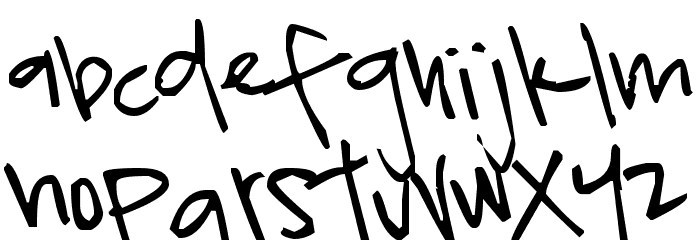 Pea Amy Sue Font LOWERCASE