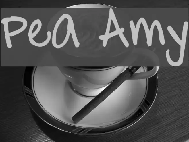 Pea Amy Font examples