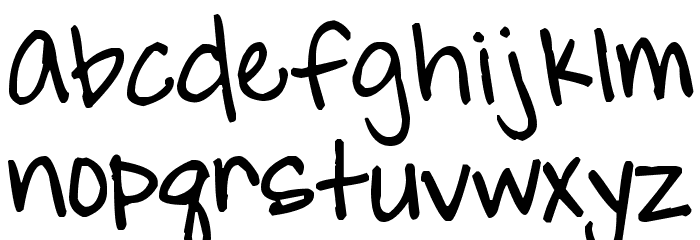 Pea Amy Font LOWERCASE