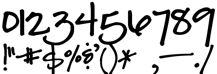 Pea Anderson Font OTHER CHARS