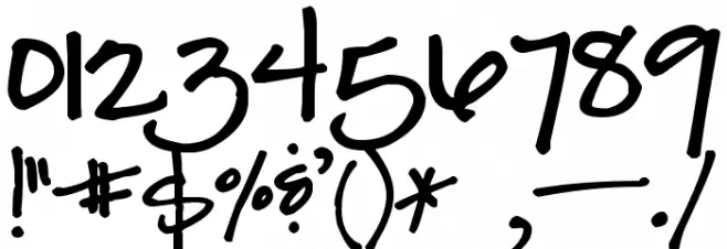 Pea Anderson Font OTHER CHARS