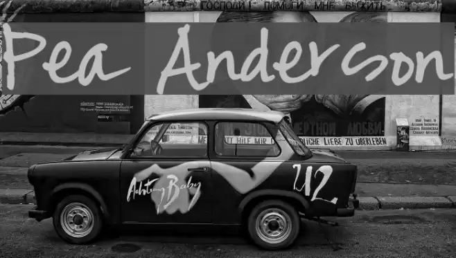 Pea Anderson Font examples