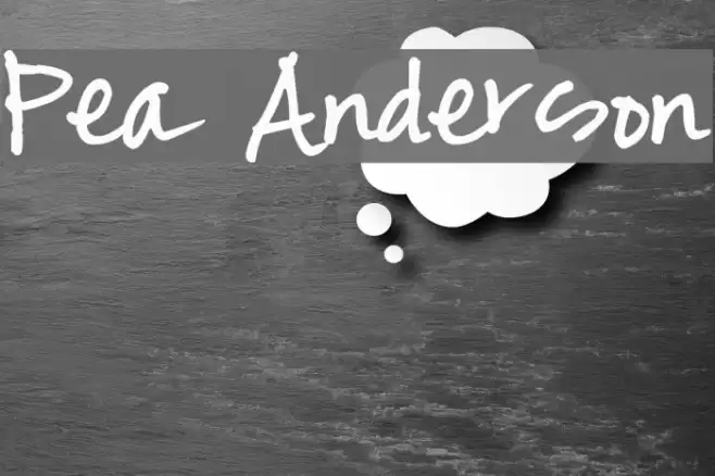 Pea Anderson Font examples