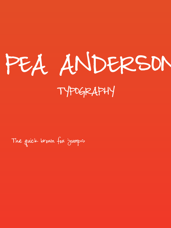 Pea Anderson Poster