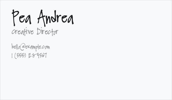 Pea Andrea Business Card