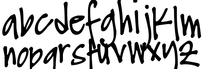 Pea Andrea Font LOWERCASE
