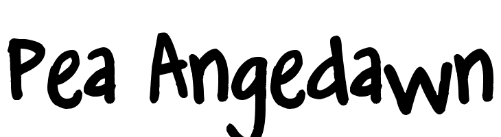 Pea Angedawn Font