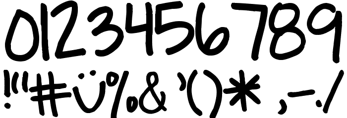 Pea Angedawn Font OTHER CHARS