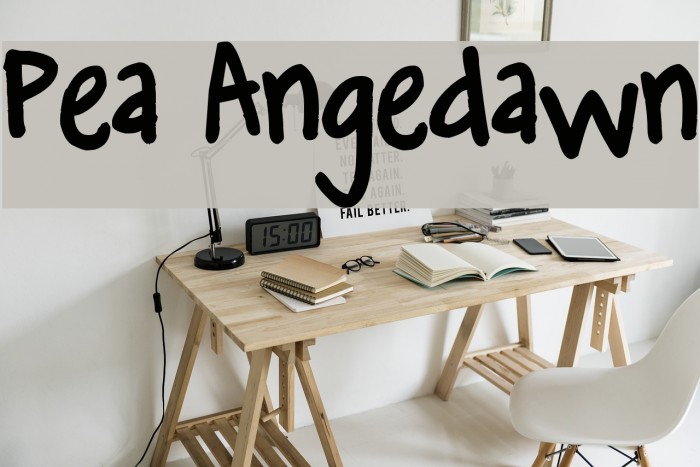 Pea Angedawn Font examples