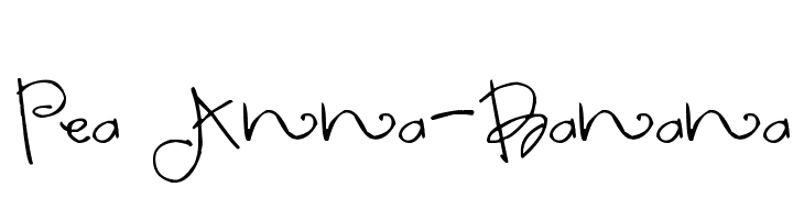 Pea Anna-Banana Font