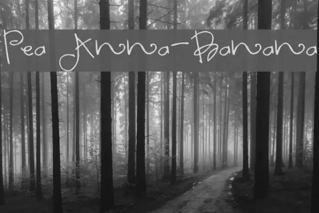 Pea Anna-Banana Font examples