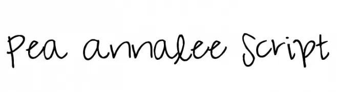Pea Annalee Script 