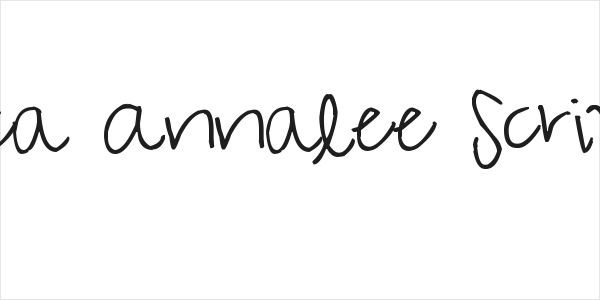 Pea Annalee Script Logo