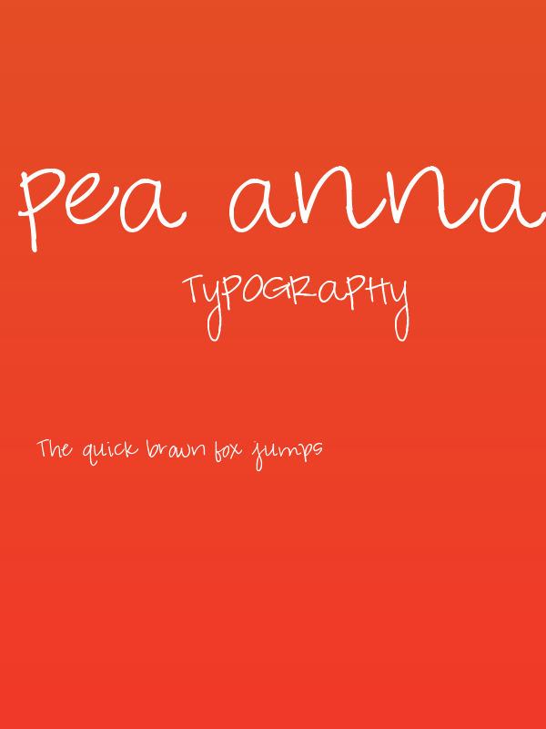 Pea Annalee Script Poster