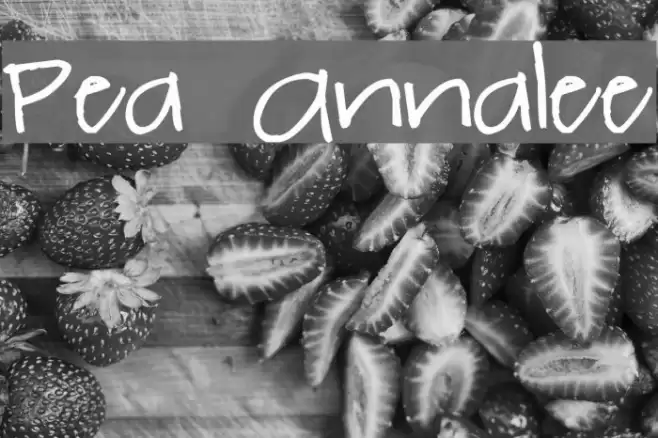 Pea Annalee Font examples