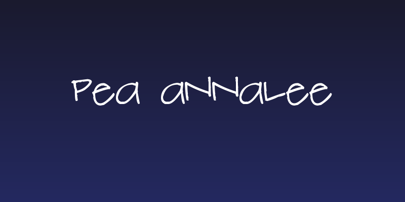 Pea Annalee Social Header