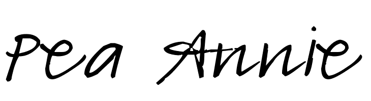 Pea Annie Font