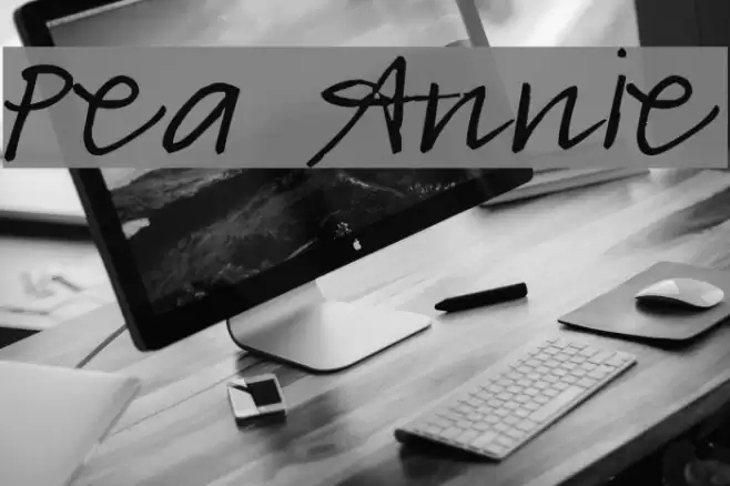 Pea Annie Font examples
