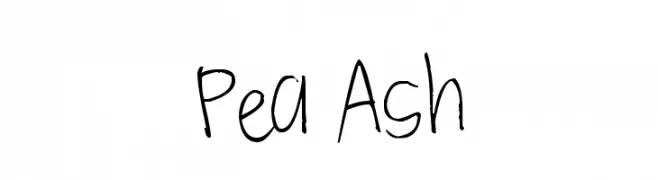 Pea Ash  नि: शुल्क फ़ॉन्ट्स डाउनलोड